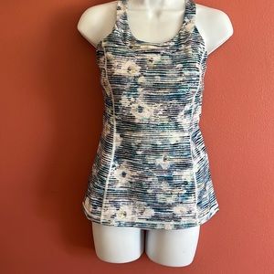 Lululemon Enhearten Tank in Blurry Belle Multi & Deep Zinfandel